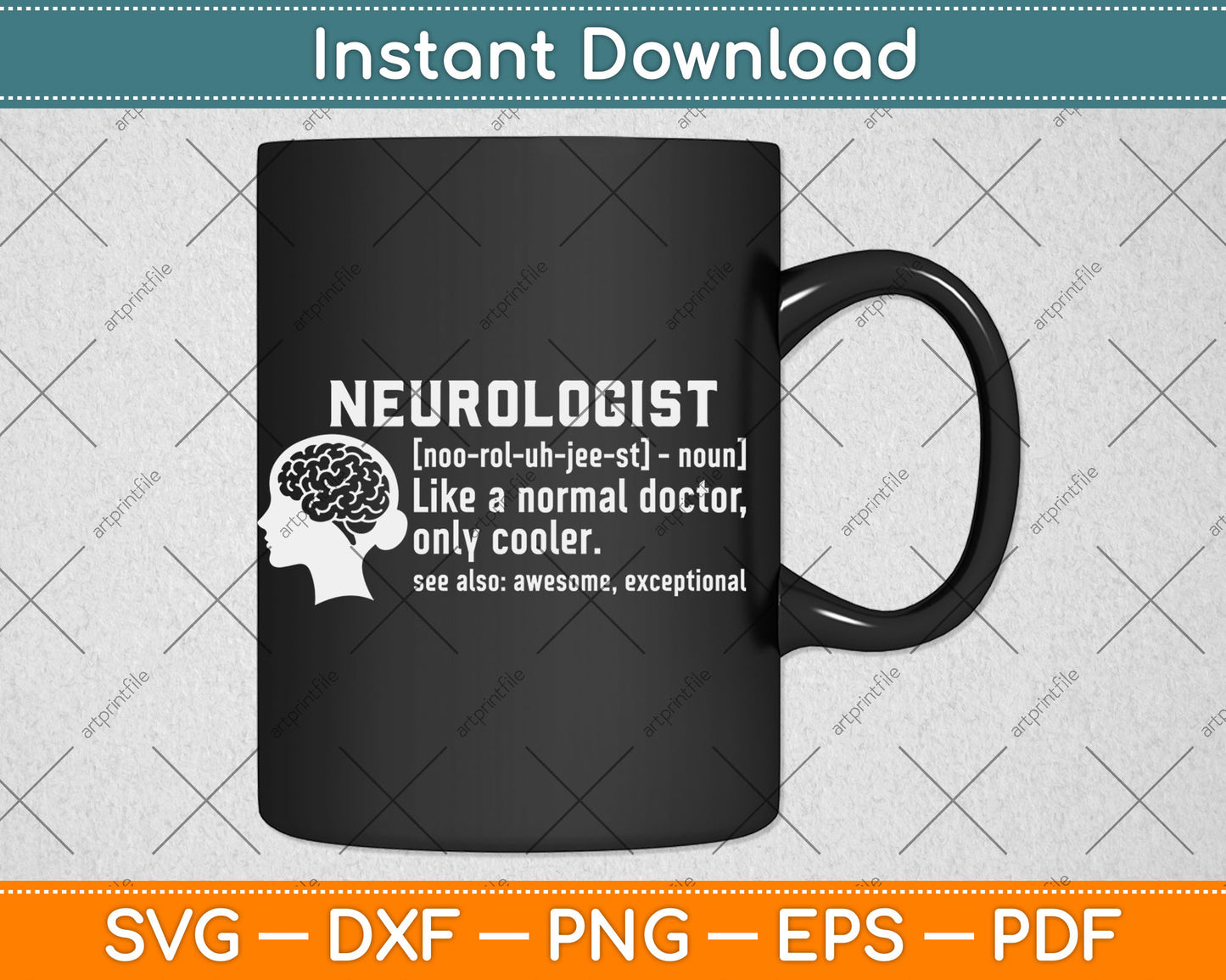 Neurologist Definition Funny Neurology Gift Svg Digital Cutting File