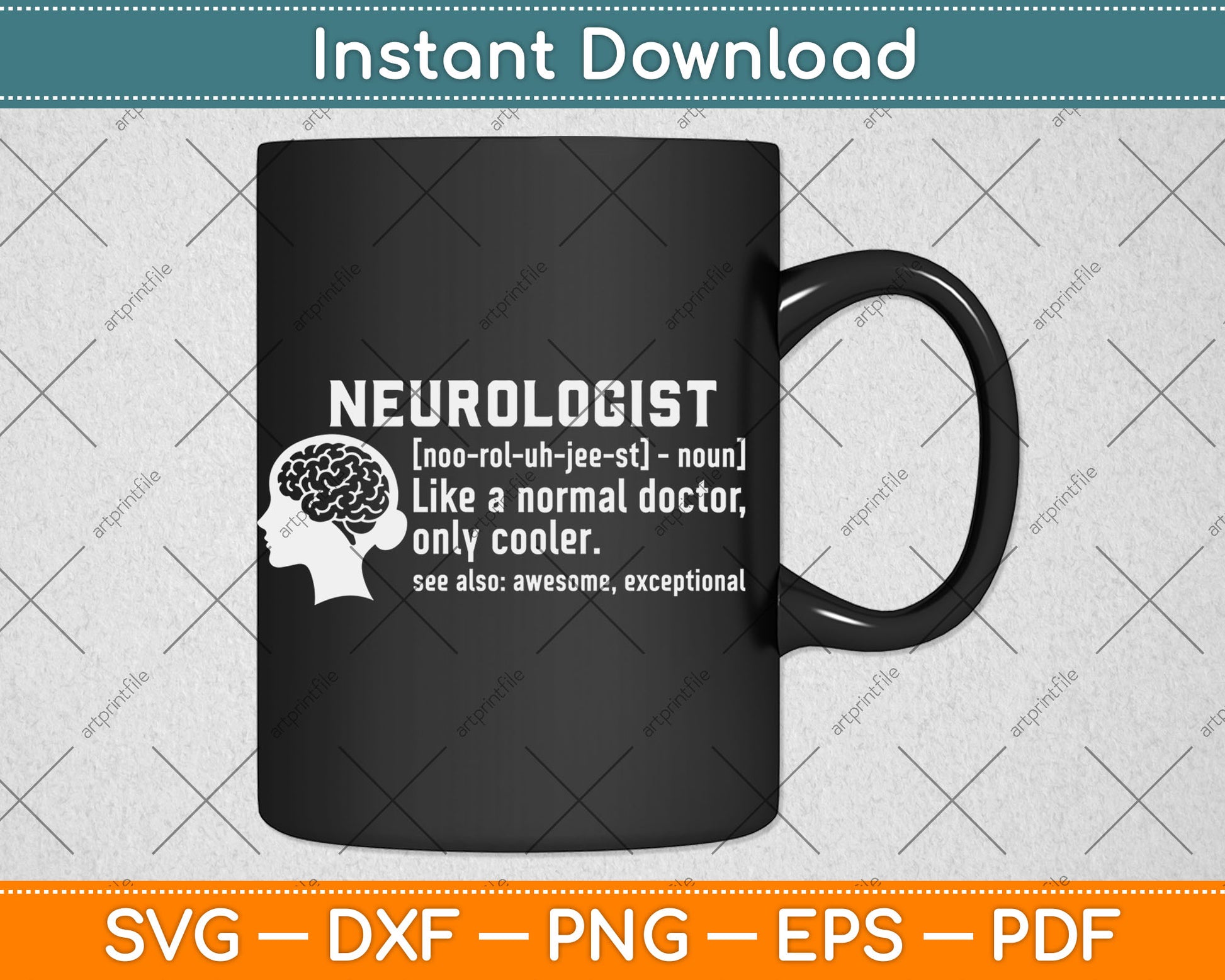 Neurologist Definition Funny Neurology Gift Svg Digital Cutting File