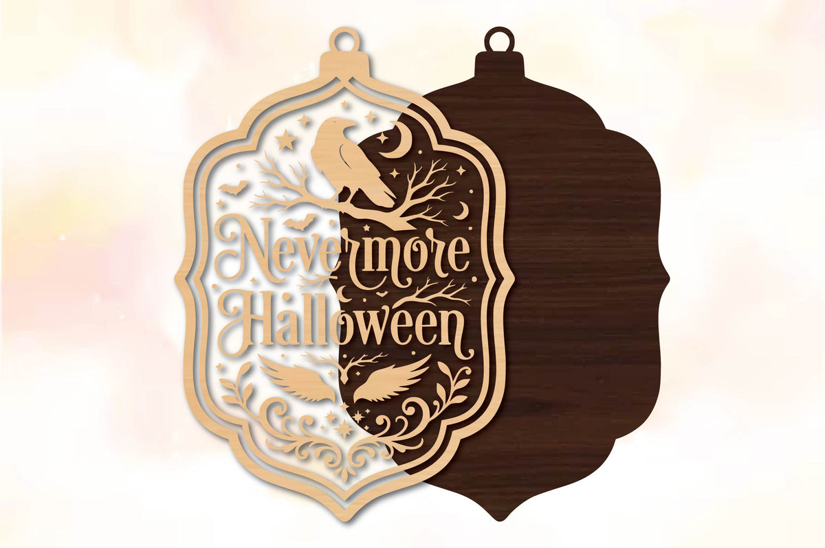 Nevermore Halloween Laser Cut SVG