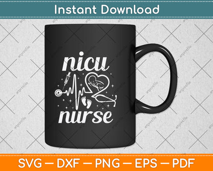 Nicu Nurse Lovers Svg Png Dxf Digital Cutting File