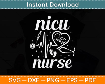 Nicu Nurse Lovers Svg Png Dxf Digital Cutting File