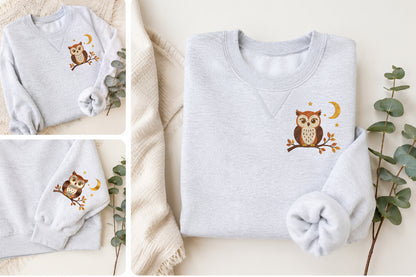 Night Owl Embroidery Design