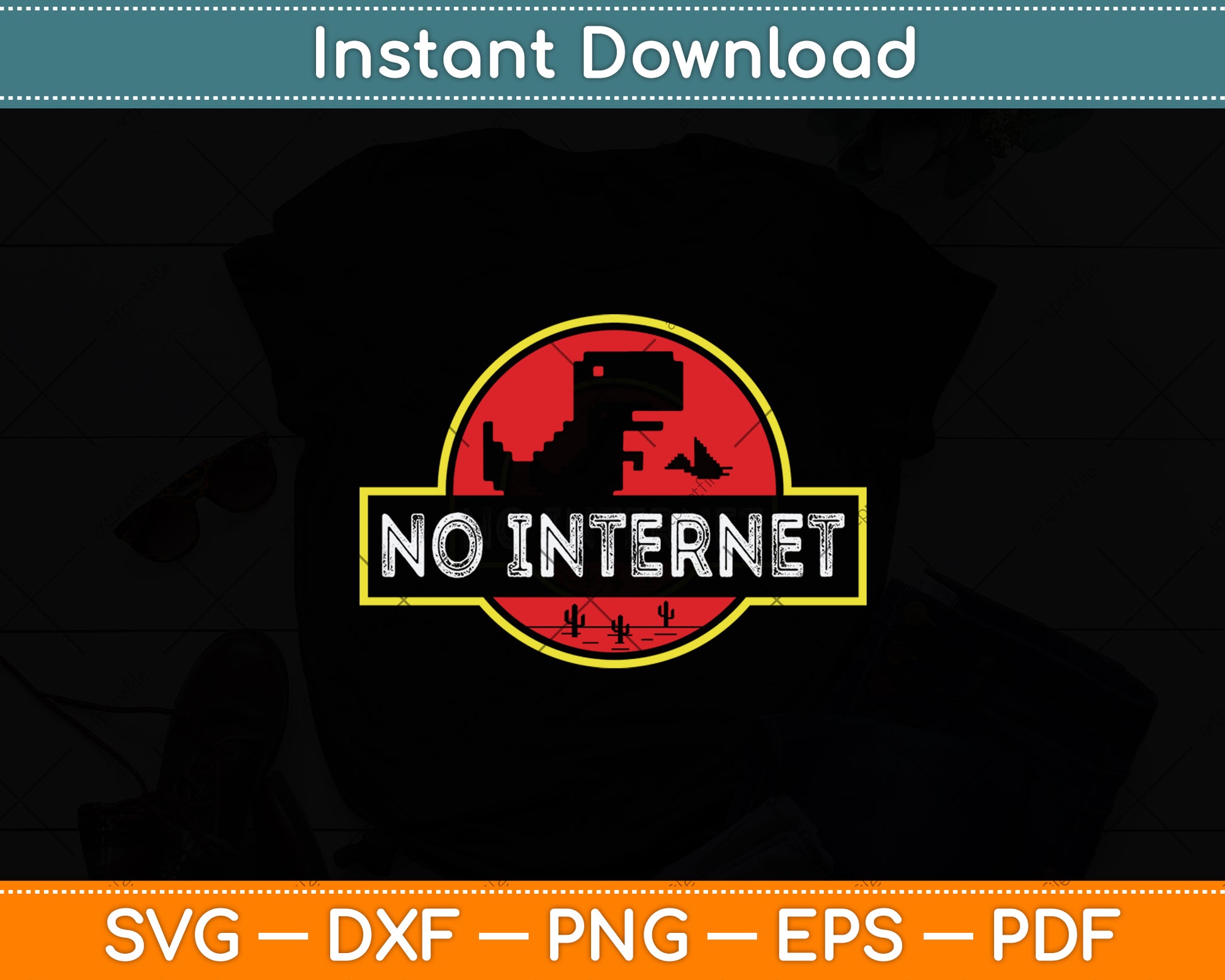 No Internet Dinosaur Pixel Art Nerdy Computer Programming Svg Digital Cutting File