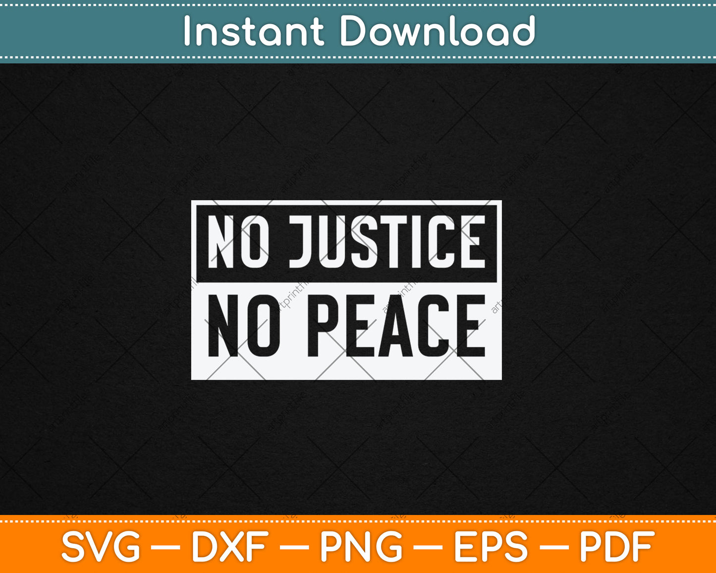 No Justice No Peace Social Justice Prot Svg Digital Cutting File