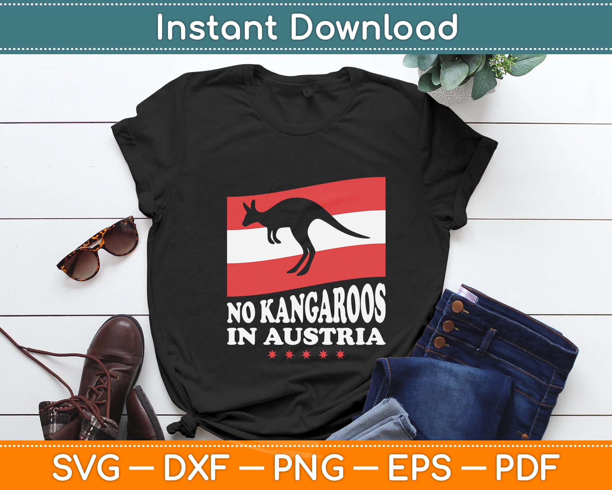 No Kangaroos In Austria Svg Cutting File – ArtPrintFile