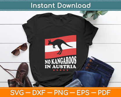 No Kangaroos In Austria Svg Png Dxf Digital Cutting File