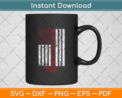 No One Fights Alone Breast Cancer Awareness Svg Png Dxf Digital Cutting File