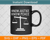 No Peace Justice Civil Rights Svg Digital Cutting File