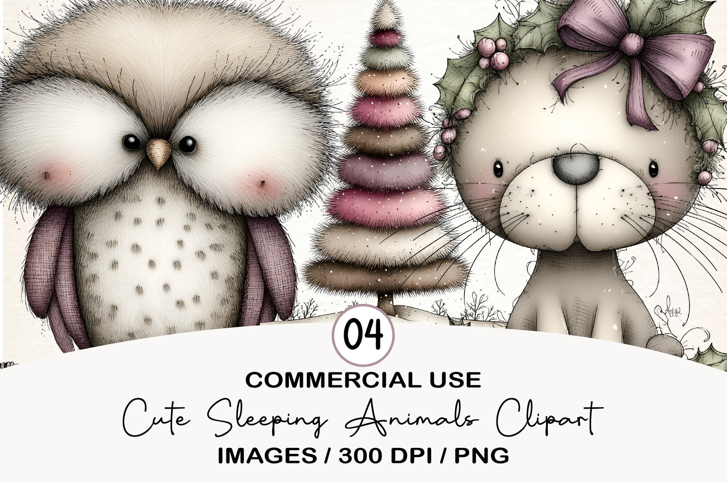 North Pole Christmas Watercolor Clipart PNG Bundle | Cute Holiday North Pole Clipart