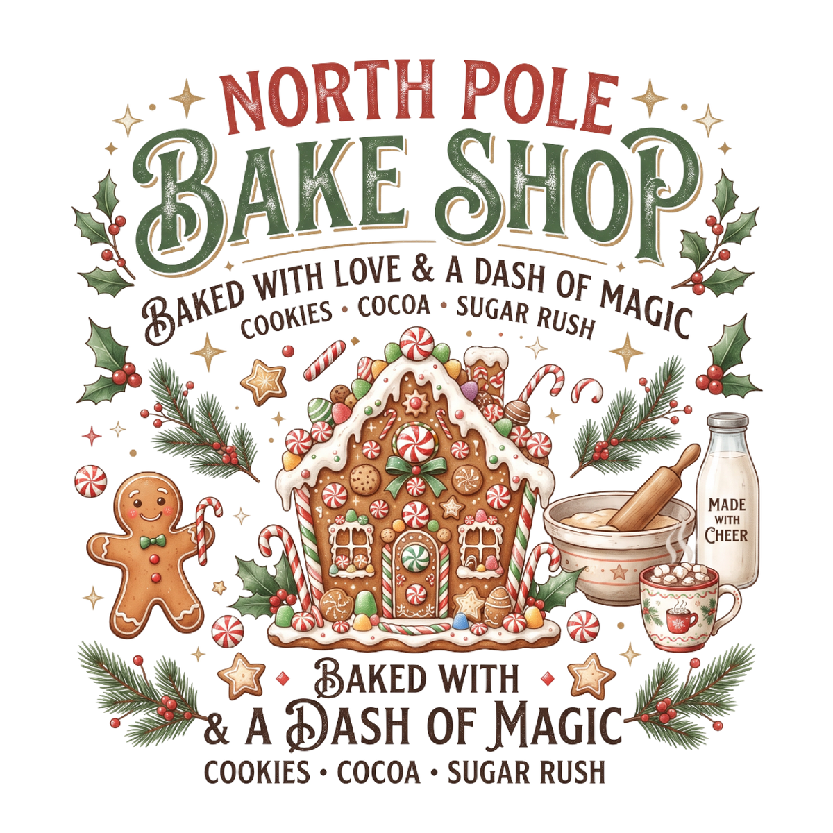 North Pole Bake Shop Christmas PNG