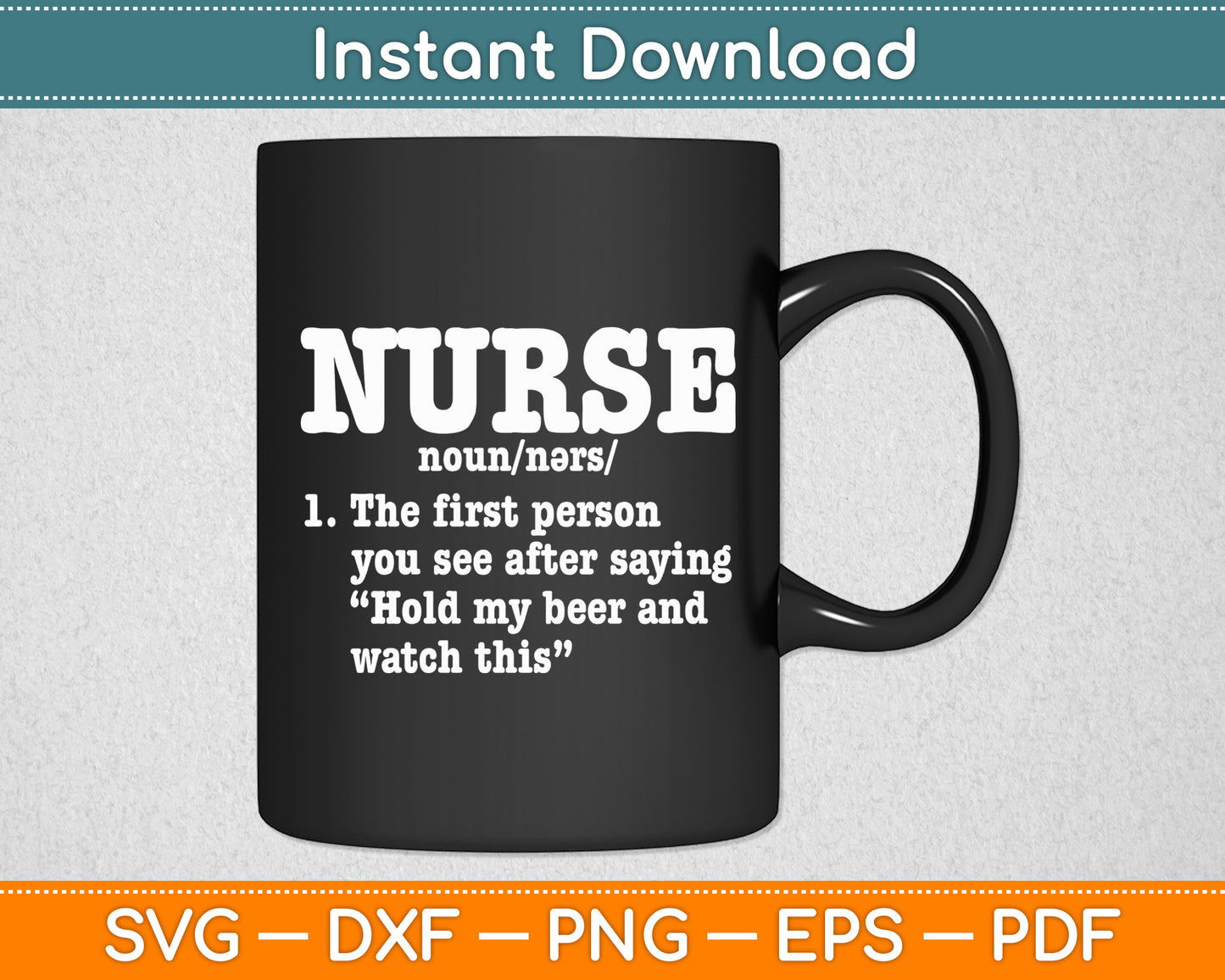 Nurse Definition Nursing Svg Digital Cutting File