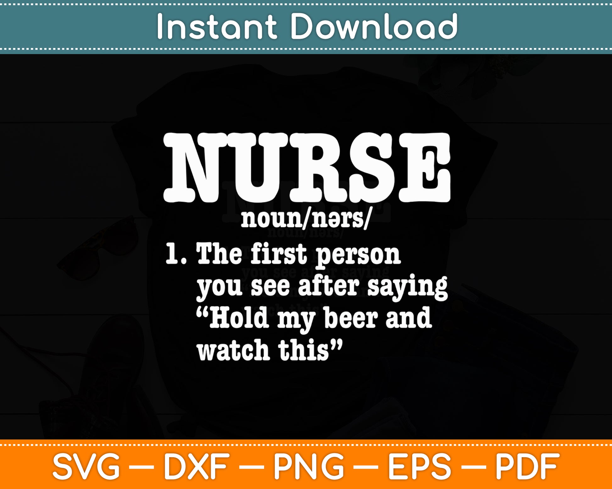 Nurse Definition Nursing Svg Digital Cutting File