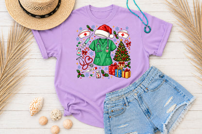 Nurse Holiday Christmas PNG Medical Christmas Clipart