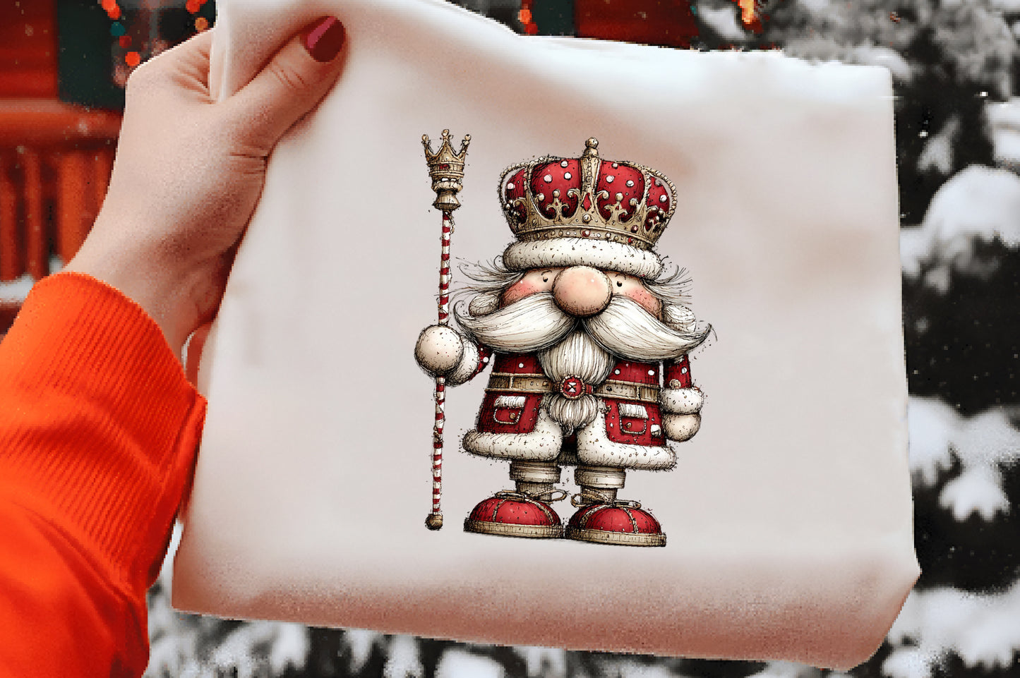 Nutcracker Christmas Clipart PNG Bundle | Watercolor Holiday Nutcracker Soldiers | Festive Christmas PNG