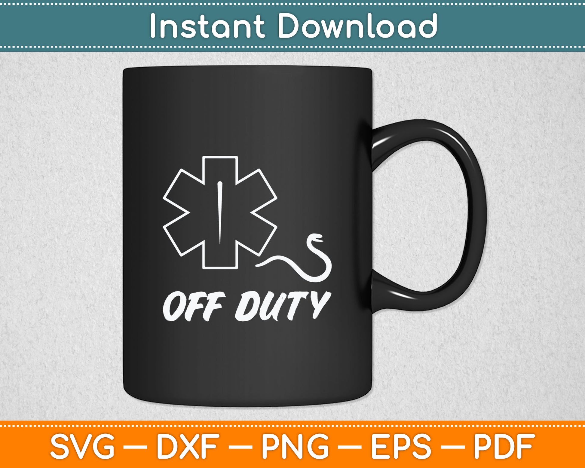 Off Duty Paramedic Medic Emergency First Responder Funny EMT Svg Digital Cutting File