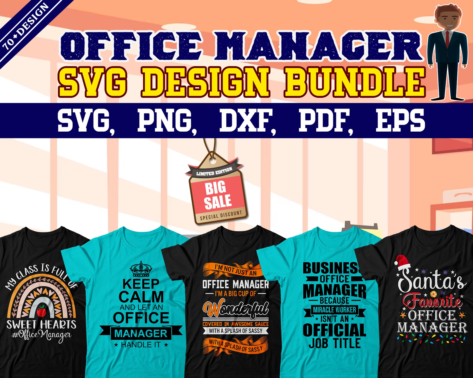 Office Manager Svg Design Bundle, Svg Digital Cutting File