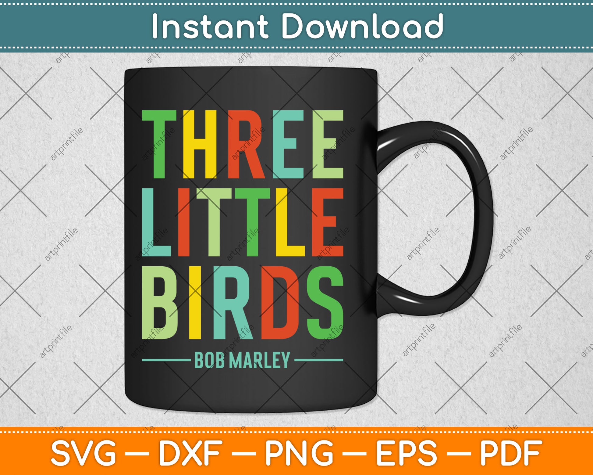 Official Bob Marley Three Little Birds Svg Digital Cutting File