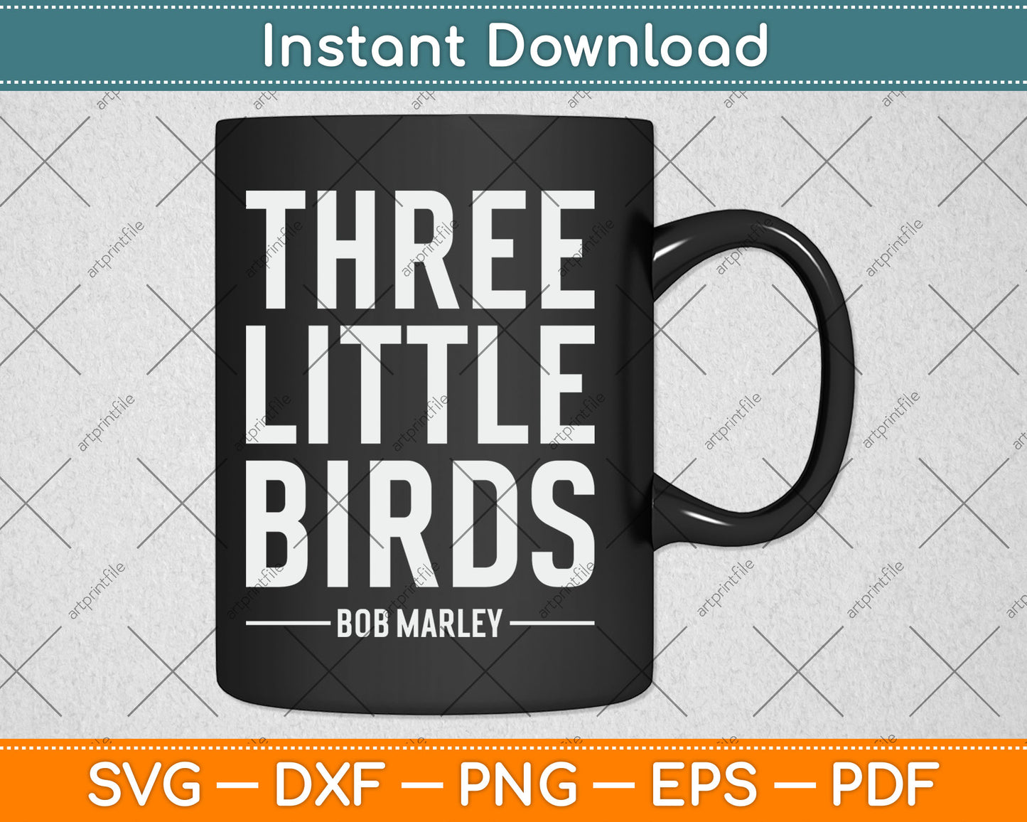 Official Bob Marley Three Little Birds Svg Design Digital Cutting File