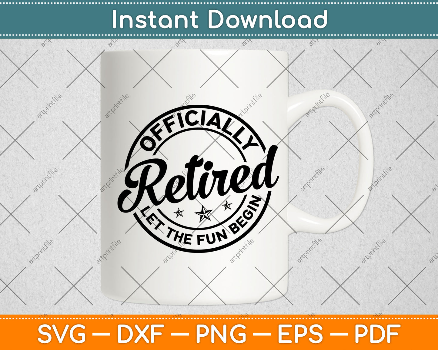Officially Retired Let The Fun Begin Svg Digital Cutting File