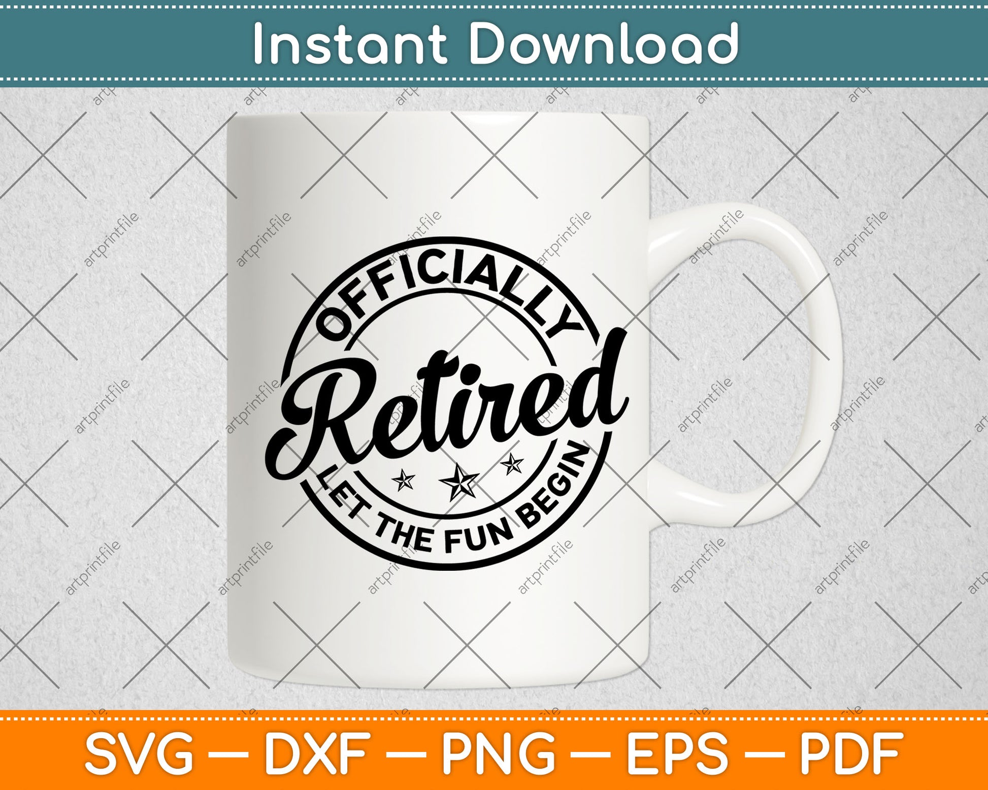 Officially Retired Let The Fun Begin Svg Digital Cutting File