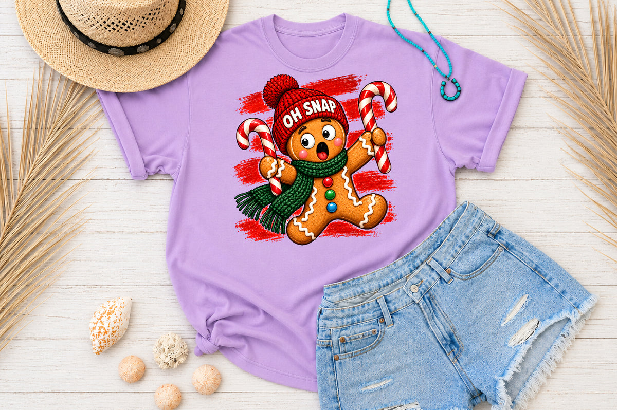 Oh Snap Gingerbread Man Christmas PNG