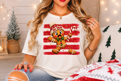 Oh Snap Gingerbread Man PNG Funny Christmas Candy Cane Sublimation