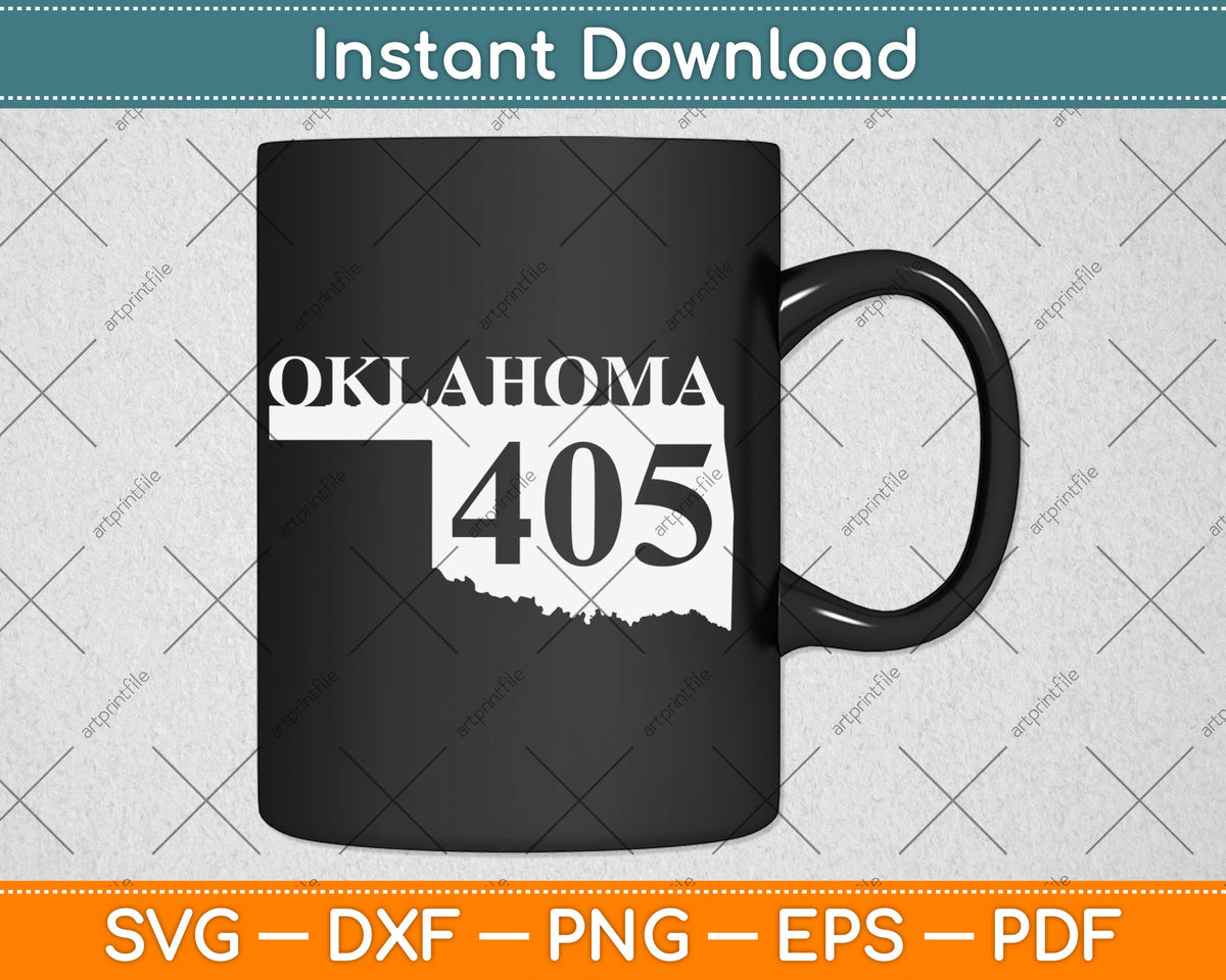 Oklahoma Map 405 Area Code Vintage Svg Digital Cutting File – artprintfile
