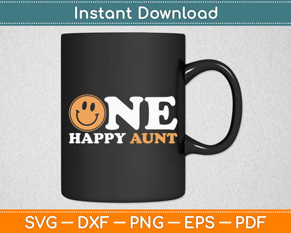 One Happy Aunt 1st Birthday One Cool Dad Family Matching Svg Digital Cutting File