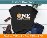 One Happy Aunt 1st Birthday One Cool Dad Family Matching Svg Digital Cutting File