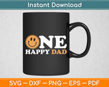 One Happy Dad 1st Birthday One Cool Dad Family Matching Svg Digital Cutting File