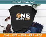 One Happy Dad 1st Birthday One Cool Dad Family Matching Svg Digital Cutting File