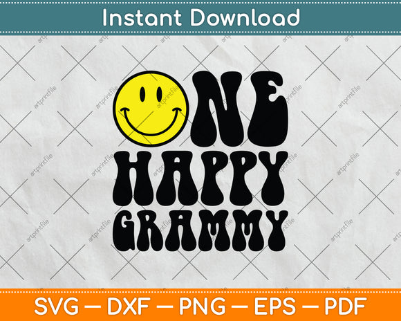 One Happy Dude 1st Birthday One Cool Grammy Svg Digital Cutting File