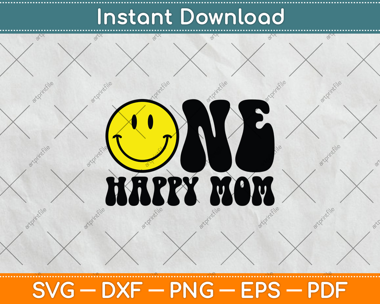 One Happy Mom Dude 1st Birthday One Cool Mom Svg Digital Cutting File