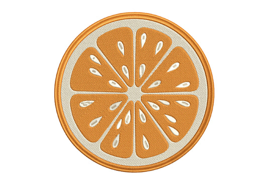 Orange Slice Embroidery