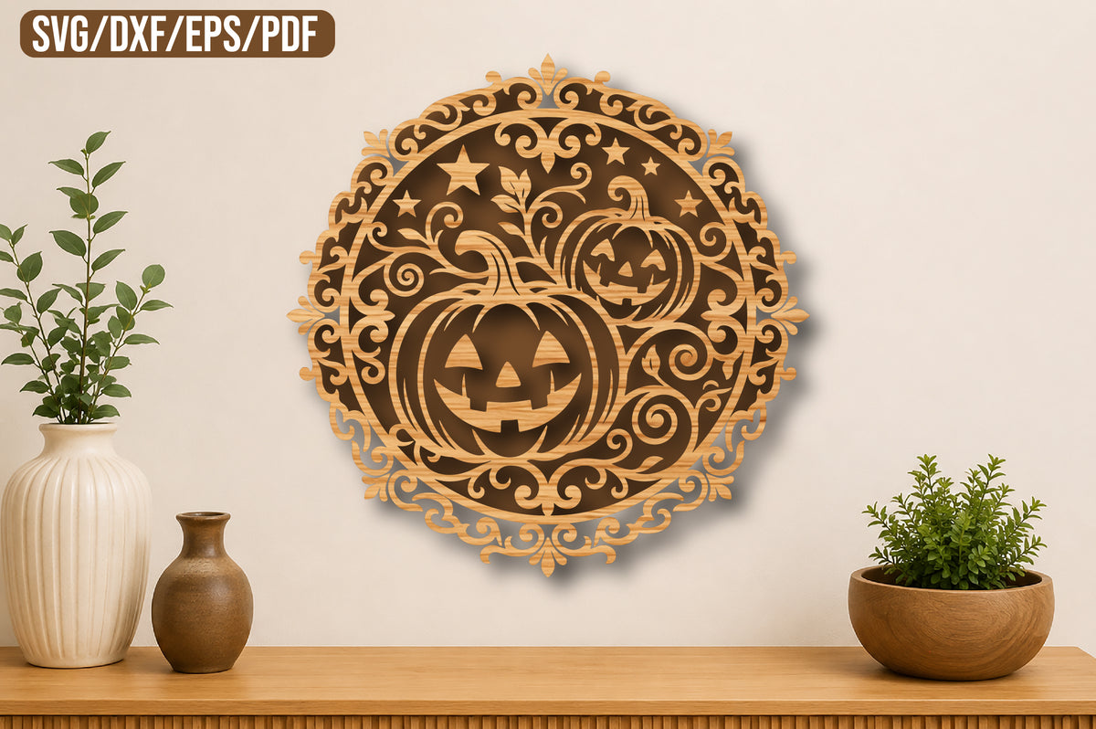 Ornate Halloween Pumpkin SVG
