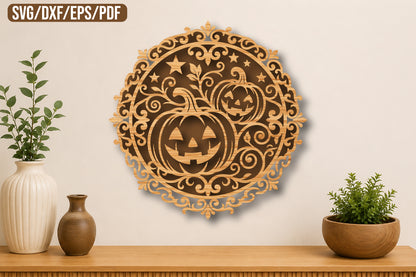 Ornate Halloween Pumpkin SVG