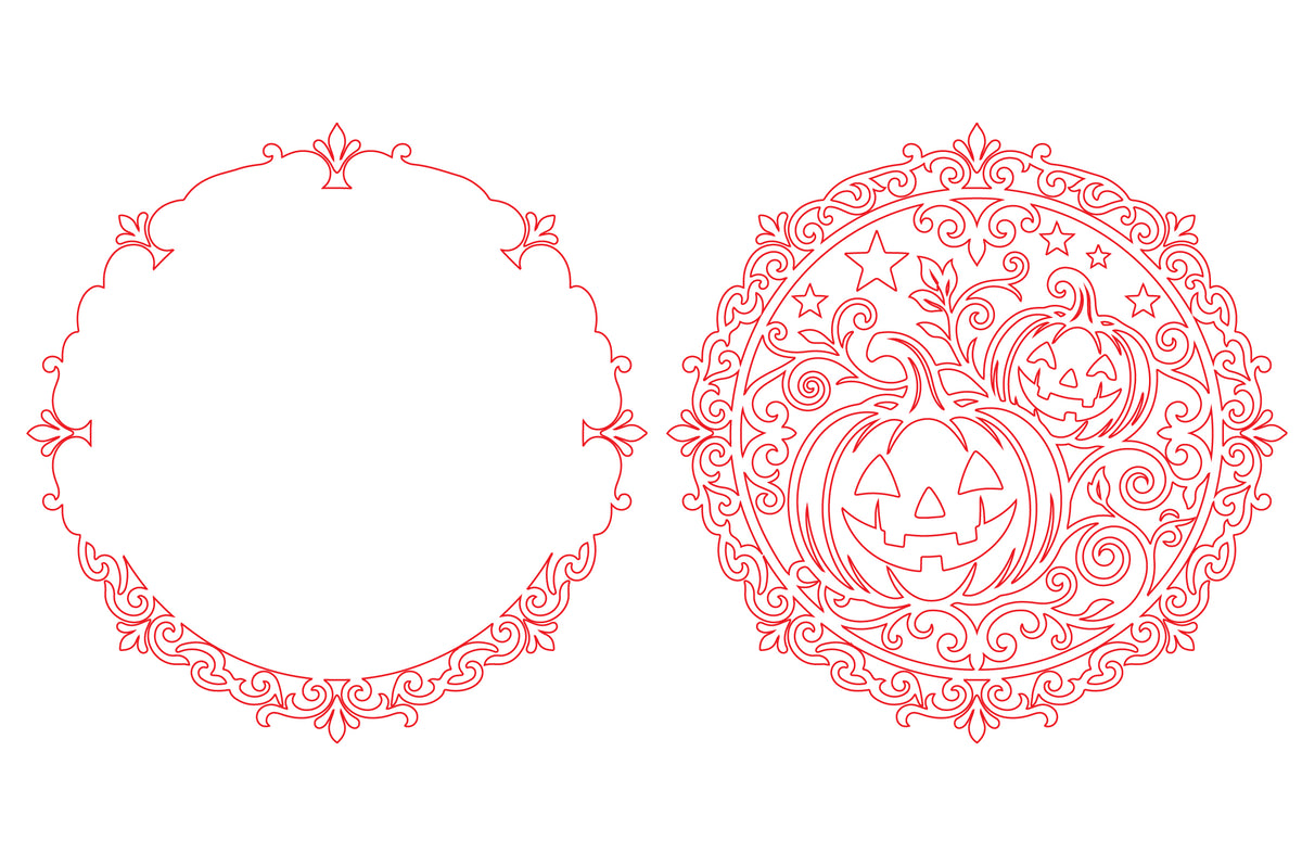 Ornate Halloween Pumpkin SVG