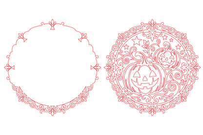 Ornate Halloween Pumpkin SVG