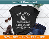 Our First Daddy & Levi Fathers Day Svg Digital Cutting File