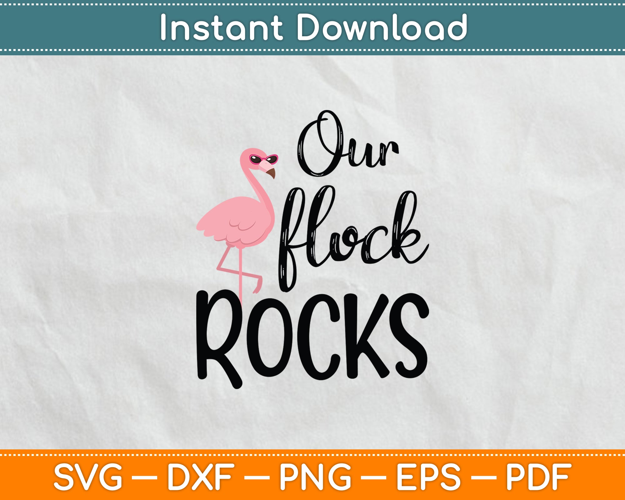 Our Flock Rocks Images Our Flock Rocks Flamingo Mother's Day Svg Digital Cutting File ...