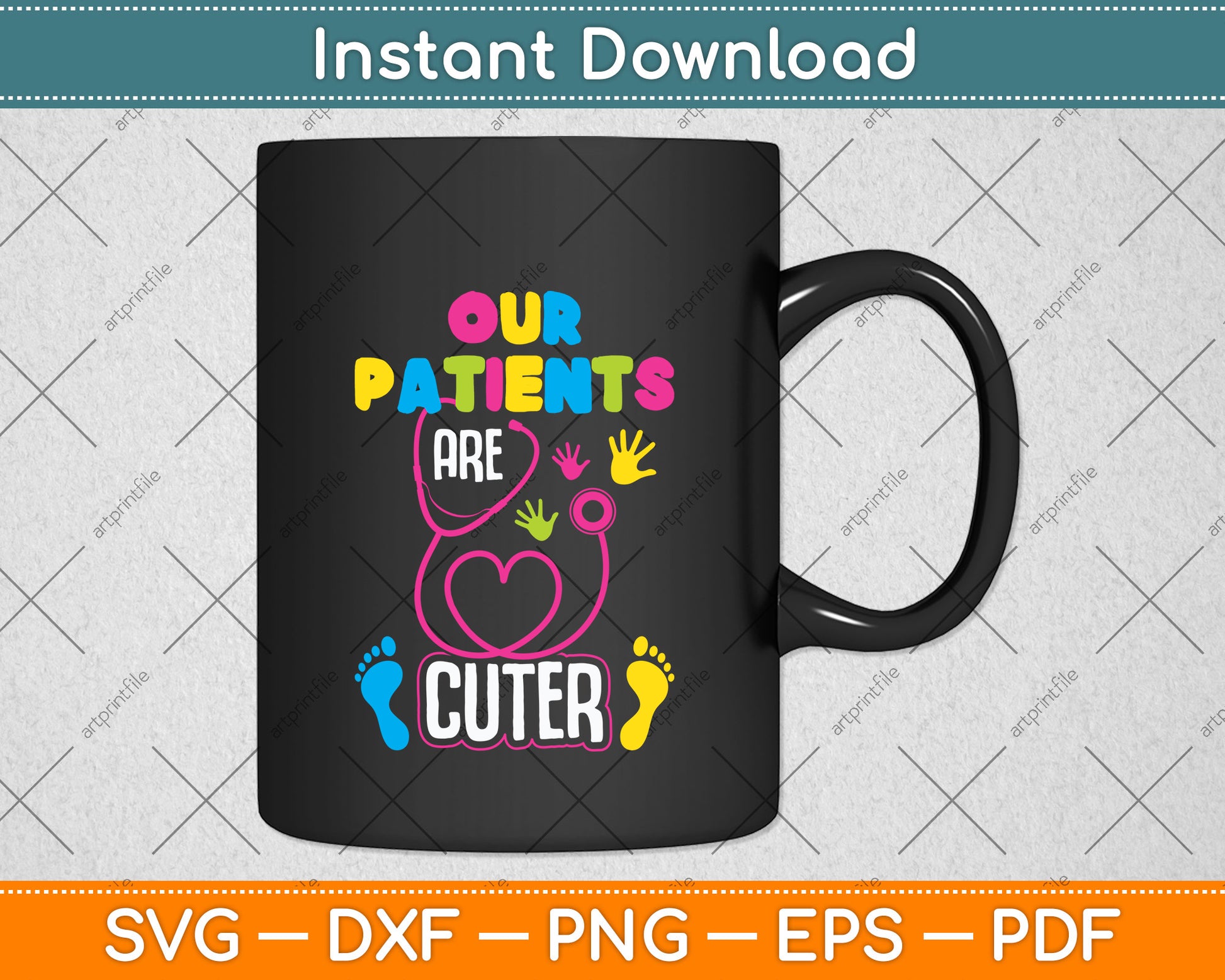Our Patients Are Cuter Pediatric Nurse Hospital Staff Nursing Funny Svg Cutting File
