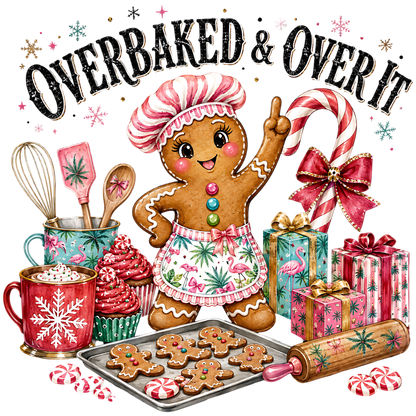 Overbaked Gingerbread Christmas PNG