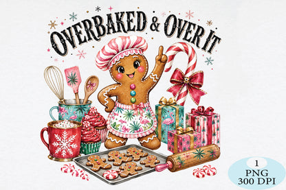 Overbaked Gingerbread Christmas PNG