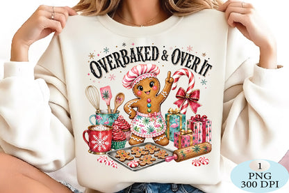 Overbaked Gingerbread Christmas PNG