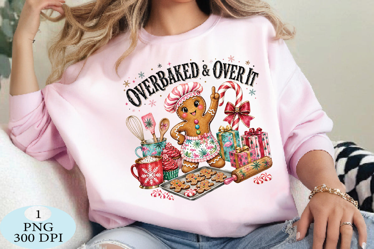 Overbaked Gingerbread Christmas PNG