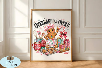 Overbaked Gingerbread Christmas PNG