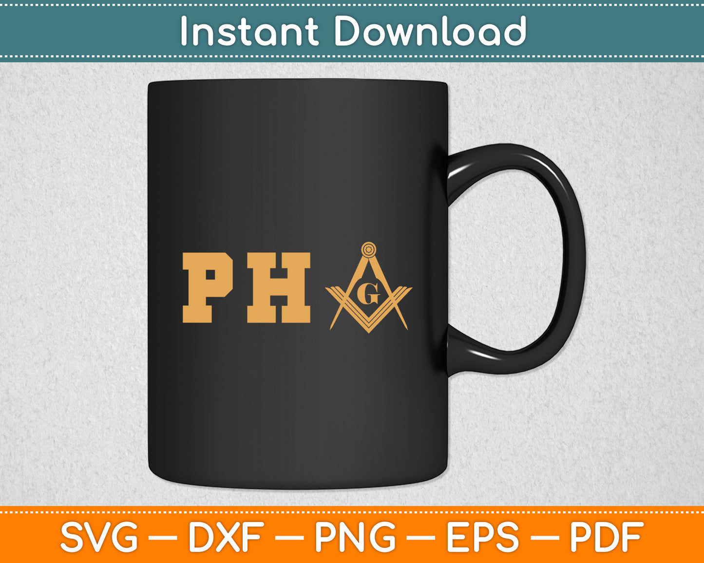 PHA Freemason Prince Hall Mason - Masonic Svg Digital Cutting File