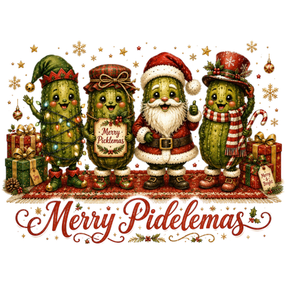 Funny Pickle Christmas PNG