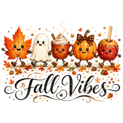 Cute Fall Vibes PNG