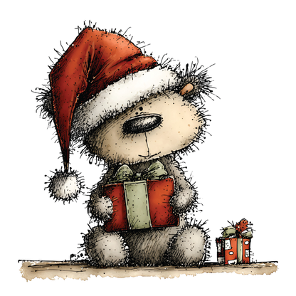 Hand Drawn Christmas Animals Clipart PNG Watercolor Woodland Animals